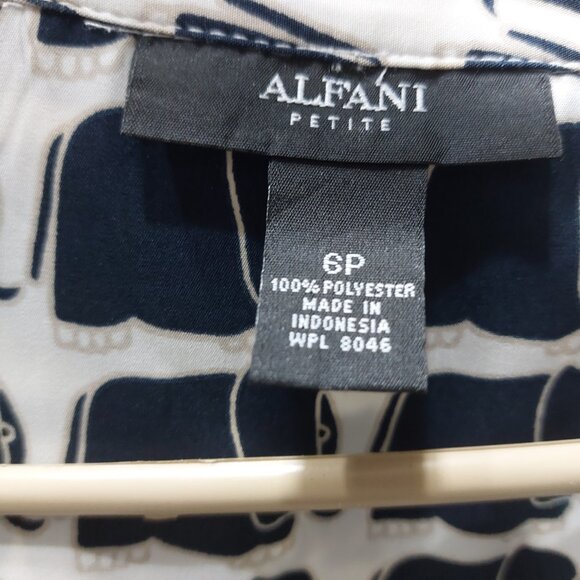 Alfani Elephant Print Dress 6P Great Summer Sleeveless Dress - Picture 9 of 10